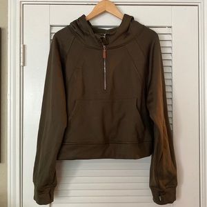 LasLulu cropped scuba hoodie